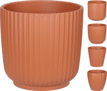 VASO DI FIORI IN GRES DIAM. 13.5 H. 15 TERRACOTTA ASSORTITO