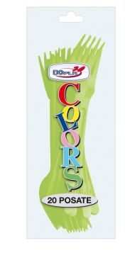 FORCHETTE 20PZ VERDE ACIDO