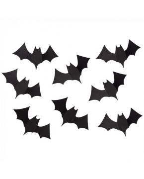 SET 8 PIPISTRELLI ADESIVI IN CARTA L 20CM
