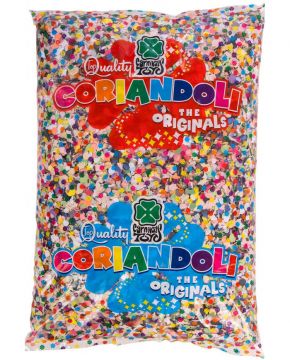 SACCO CORIANDOLI MULTICOLORE 250GR