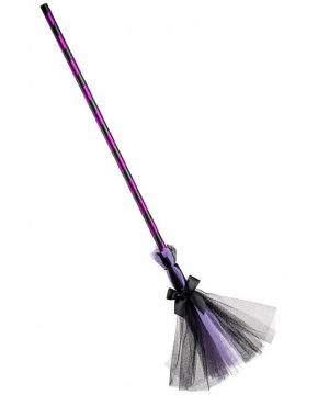 SCOPA DA STREGA VIOLA L. 80CM