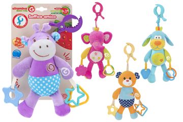 PELUCHE CON MOLLETTONE/SONAGLIO H 26CM ASSORTITO