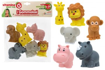 VITAMINA G - SET 6 GOMMOLOSI ANIMALI DELLO ZOO