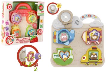 CASETTA/PANNELLO EDUCATIVO B/O CON LUCE/SUONI FORME ASSORTITO