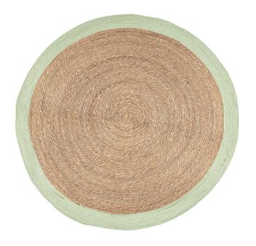 TAPPETO ZAHRA NATURALE/VERDE D 120CM TAPPETO ZAHRA NATURALE/VERDE D 120CM