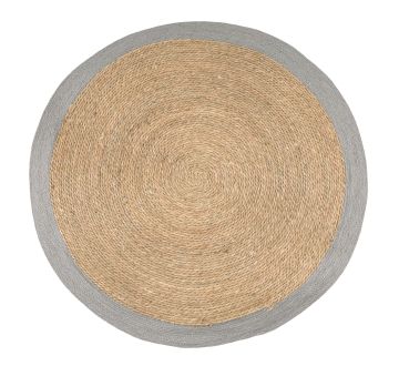TAPPETO ZAHRA NATURALE/GRIGIO D 120CM TAPPETO ZAHRA NATURALE/GRIGIO D 120CM