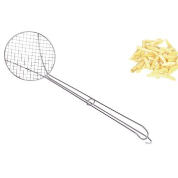 SCHIUMAROLA IN FILO DI FERRO CROMATA 18CM