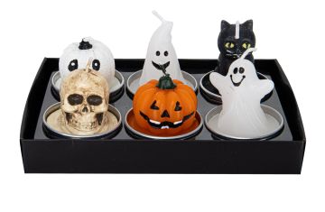SET 6 CANDELE SAGOMATE HALLOWEEN