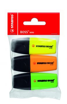 STABILO BOSS MINIPOP 3 COLORI