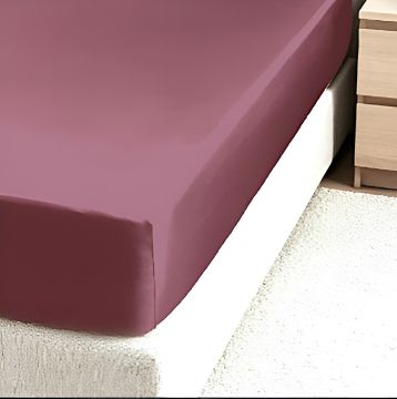 LENZUOLO ANGOLO RASO 60 BRIGHT ROSA ANTICO 2P