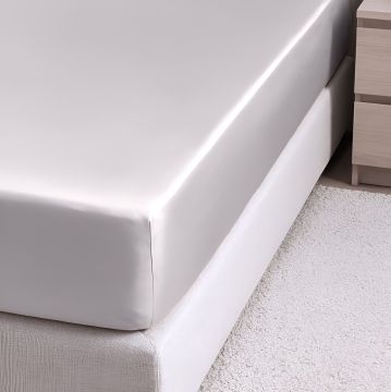 LENZUOLO ANGOLO RASO 60 BRIGHT GHIACCIO 2P