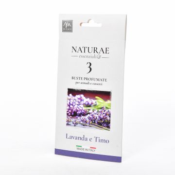 SET 3 BUSTE PROFUMATE LAVANDA E TIMO 10X19.5CM