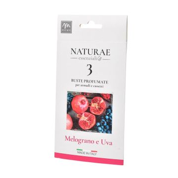 SET 3 BUSTE PROFUMATE MELOGRANO E UVA 10X19.5CM