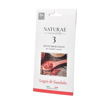 SET 3 BUSTE PROFUMATE LEGNI DI SANDALO 10X19.5CM