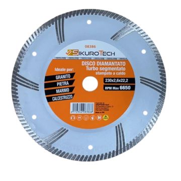 DISCO STAMPATO A CALDO PER MARMO, GRANITO SPESSORE 2X10MM