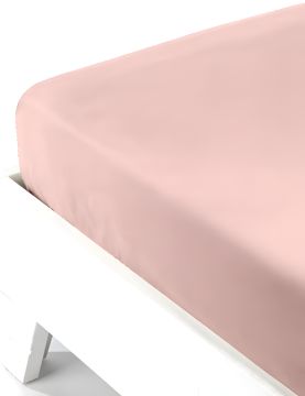 LENZUOLO ANGOLI FRIDA TINTA UNITA CIPRIA 1P 90X200+27CM 100% COTONE