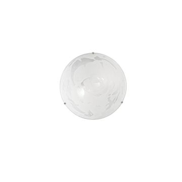 PLAFONIERA ALABASTRO BIANCO DIAM. 30CM  - 2XE27