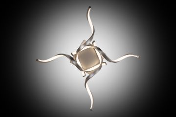 PLAFONIERA A LED EVEN 59X16CM NIKEL SATINATO - 40W 4000K 2000lm  