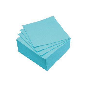 SET 40 TOVAGLIOLI DI CARTA A 2 VELI 25X25CM BLU