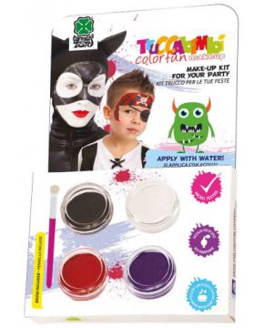 KIT TRUCCO AD ACQUA PIRATA CON PENNELLO