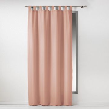 TENDA C/PASSANTI 140X260CM POLIESTERE UNITO ESSENTIEL POLVERE ROSA