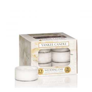 YANKEE CANDLE - 12 TEA LIGHT PROFUMATE WEDDING DAY