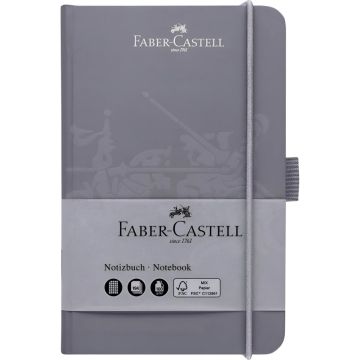 FABER CASTELL - NOTEBOOK 194 FOGLI A6 9X14 CM QUADRETTI DAPPLE GRAY