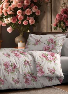 COMPLETO LETTO STYLE HEAVY PANNA 2P AI