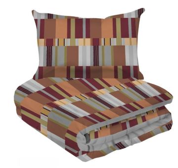 COMPLETO LETTO STYLE TREEX BORDEAUX 1P 1/2 AI