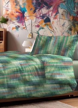 COMPLETO LETTO STYLE TRAMITO VERDE 1P 1/2 AI