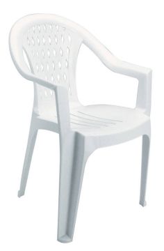 POLTRONA TRESSI BIANCA