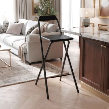 SGABELLO ALTO MOD. LOUNA NERO 