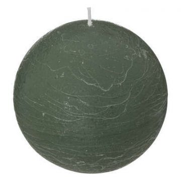 CANDELA A SFERA OLIA VERDE EUCALIPTO D 10CM