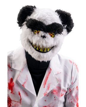 MASCHERA PANDA HORROR IN PLASTICA CON PELUCHE