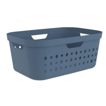 CESTA PORTABIANCHERIA JONA BLU ORIZZONTE 56.6X38.5 H. 23.3CM 39LT