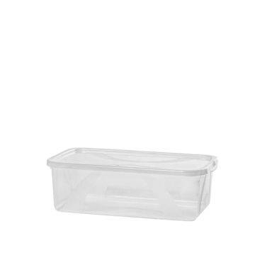 CONTENITORE LONA IN PLASTICA TRASPARENTE 34.4X20.2 H. 10.6CM 5LT