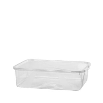 CONTENITORE LONA IN PLASTICA TRASPARENTE 36.3X26.6 H. 13.4CM 10LT