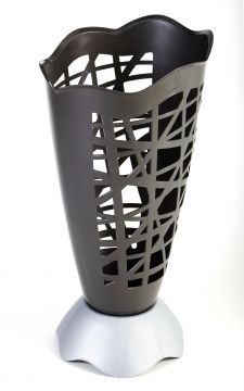 PORTAOMBRELLI STUDIO IN PLASTICA FORATO GRIGIO/ANTRACITE DIAMETRO CM 30 H CM 60,5