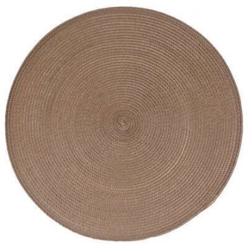 TOVAGLIETTA ROTONDA TAUPE D. 38CM
