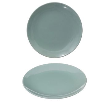 PIATTO DESSERT IN GRES LINEA COLORAMA DIAM.19.2 MENTA