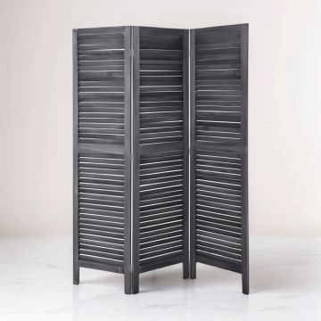 PARAVENTO CAMILA IN LEGNO 120X170CM GRIGIO