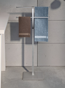 LINEA RAINBOW - PIANTANA PORTA ASCIUGAMANI ARGENTO