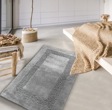 LINEA CLAY - TAPPETO BAGNO 60X100 CM GRIGIO 