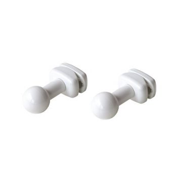 SET 2 APPENDINI MOD. LIU' A SFERA BIANCA CON BASE OVALE