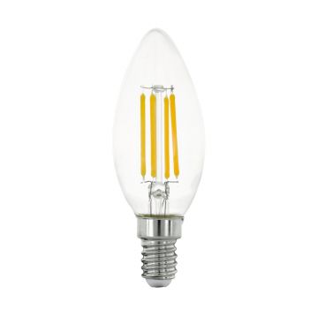 LAMPADINA A LED TRASPARENTE 12CM - E14 C35 4W 2700K 220-240V 15000H