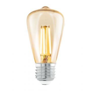 LAMPADINA A LED AMBRATA 10CM - E27 ST48 4W 2200K 220-240V 15000H