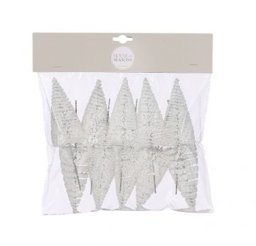 SET 10 ALBERI PICK BIANCHI 16X5CM 