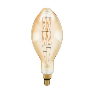 LAMPADINA A LED E140 AMBRATA D. 14CM - E27 1X8W 2100K 806lm