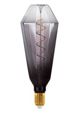 LAMPADINA A LED T100 GRIGIA FUMÈ D. 10CM - E27 1X4W 1800k