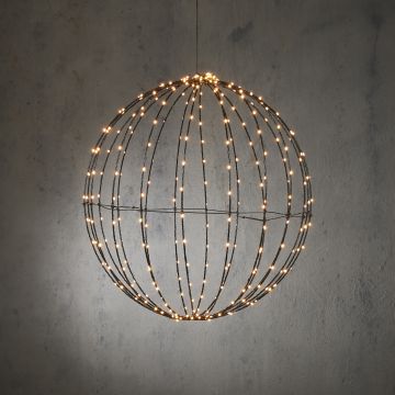 DECORAZIONE LUMINOSA SFERA 320 LED LUCE CALDA C/TIMER IP44 D. 50CM